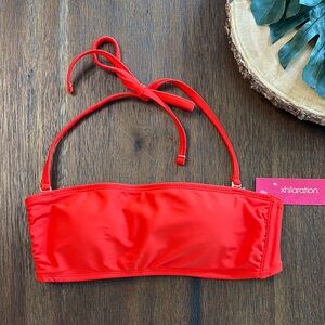 NWT Xhilaration Red Bikini Top size M